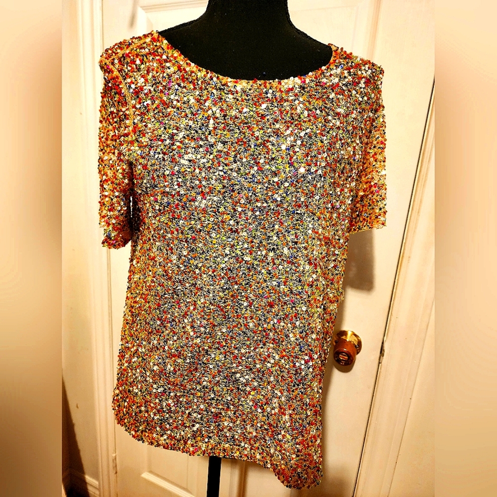 Sequined t-shirt, Medium, Tristan